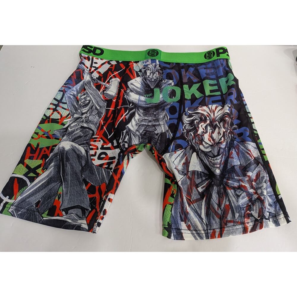 PSD Underwear Mens Medium DC Comics Batman The Joker Boxer Briefs Micromesh 7" - Picture 3 of 4